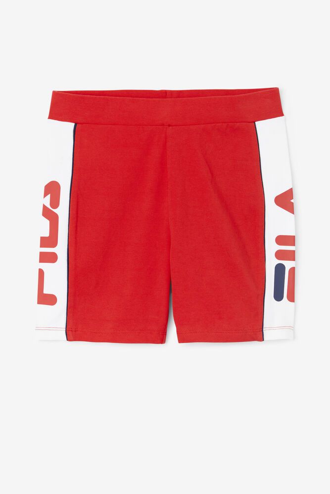 Fila Shorts Womens Red Davina Bike - Ireland 30782-YEOK